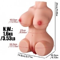 Torso, mini, Lifelike, Vagina & Anal, Flesh tone